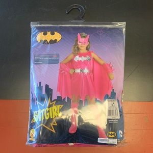 Pink Batgirl Halloween Costume Girls Medium Ages 5-7 - Like New